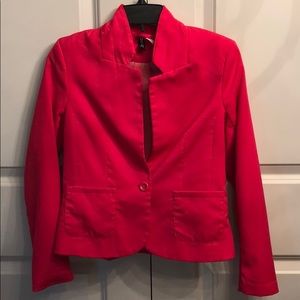 Cute red fitted jacket size 6